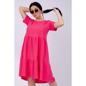 Платье женское "Эскада" жатка (р-ры: 46-60) фуксия