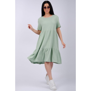 Платье женское "Эскада 3" жатка (р-ры: 46-60) фисташка
