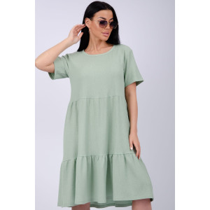 Платье женское "Эскада 3" жатка (р-ры: 46-60) фисташка