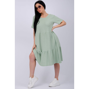 Платье женское "Эскада 3" жатка (р-ры: 46-60) фисташка