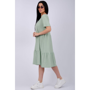 Платье женское "Эскада 3" жатка (р-ры: 46-60) фисташка