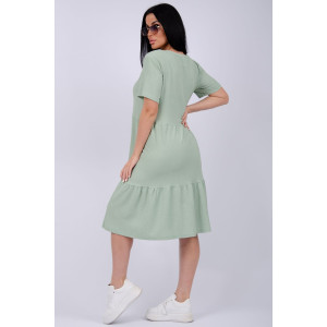 Платье женское "Эскада 3" жатка (р-ры: 46-60) фисташка