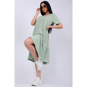 Платье женское "Эскада 3" жатка (р-ры: 46-60) фисташка