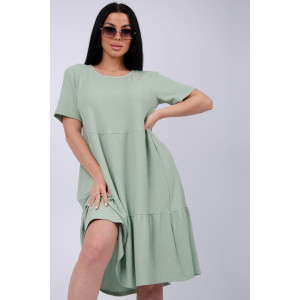 Платье женское "Эскада 3" жатка (р-ры: 46-60) фисташка