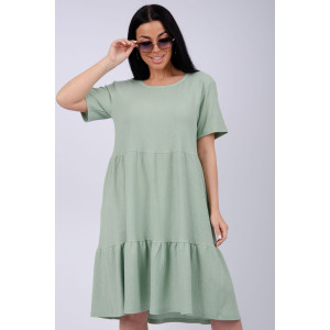 Платье женское "Эскада 3" жатка (р-ры: 46-60) фисташка