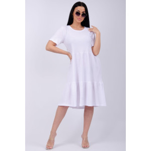 Платье женское "Эскада 5" жатка (р-ры: 46-60) белый
