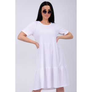 Платье женское "Эскада 5" жатка (р-ры: 46-60) белый