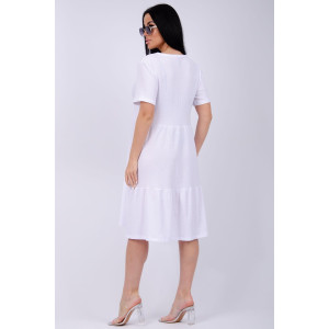 Платье женское "Эскада 5" жатка (р-ры: 46-60) белый