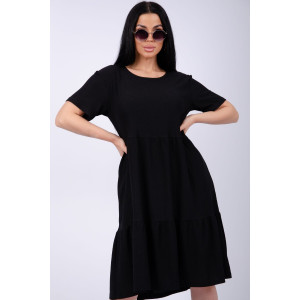 Платье женское "Эскада 2" жатка (р-ры: 46-60) черный