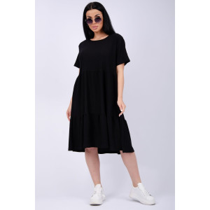 Платье женское "Эскада 2" жатка (р-ры: 46-60) черный