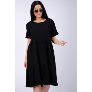 Платье женское "Эскада 2" жатка (р-ры: 46-60) черный