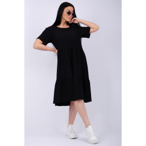 Платье женское "Эскада 2" жатка (р-ры: 46-60) черный