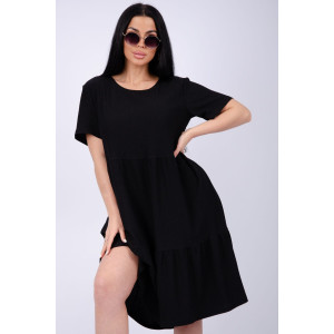 Платье женское "Эскада 2" жатка (р-ры: 46-60) черный