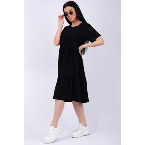 Платье женское "Эскада 2" жатка (р-ры: 46-60) черный