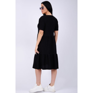 Платье женское "Эскада 2" жатка (р-ры: 46-60) черный