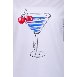 Костюм двойка женский "Марина 2" кулирка-футер (р-ры: 44-60) василек