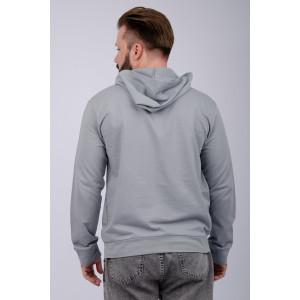 Худи мужское СМ-10 футер 2-х нитка (р-ры: 48-56) светло-серый