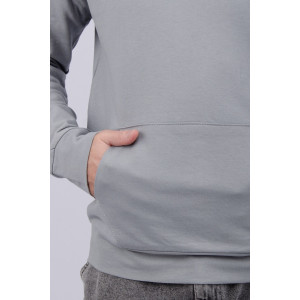 Худи мужское СМ-10 футер 2-х нитка (р-ры: 48-56) светло-серый