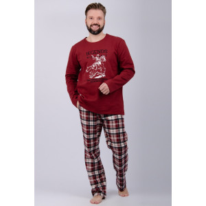 Пижама мужская "Аллюр" футер 2-х нитка с начёсом (р-ры: 48-58)