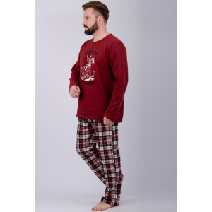 Пижама мужская "Аллюр" футер 2-х нитка с начёсом (р-ры: 48-58)