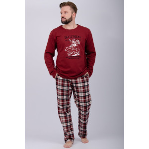 Пижама мужская "Аллюр" футер 2-х нитка с начёсом (р-ры: 48-58)