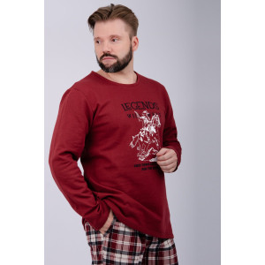 Пижама мужская "Аллюр" футер 2-х нитка с начёсом (р-ры: 48-58)