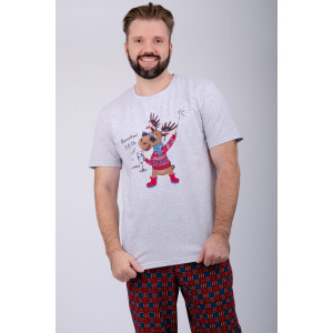 Пижама мужская "Приколось 3" кулирка (р-ры: 48-58)