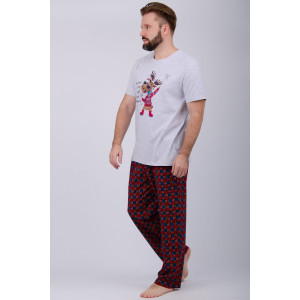 Пижама мужская "Приколось 3" кулирка (р-ры: 48-58)