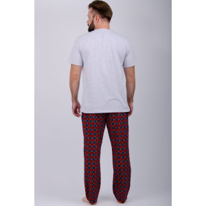 Пижама мужская "Приколось 3" кулирка (р-ры: 48-58)