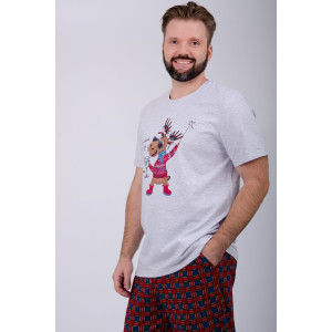 Пижама мужская "Приколось 3" кулирка (р-ры: 48-58)