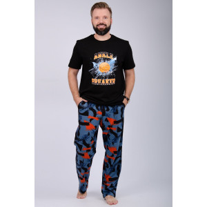 Пижама мужская "Баскетбол" кулирка (р-ры: 48-58)
