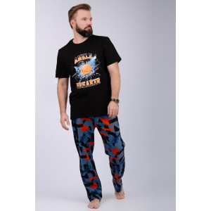 Пижама мужская "Баскетбол" кулирка (р-ры: 48-58)