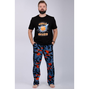 Пижама мужская "Баскетбол" кулирка (р-ры: 48-58)