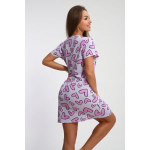 Туника женская №221 кулирка (р-ры: 44-56) серый