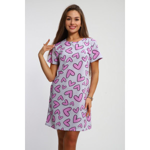 Туника женская №221 кулирка (р-ры: 44-56) серый