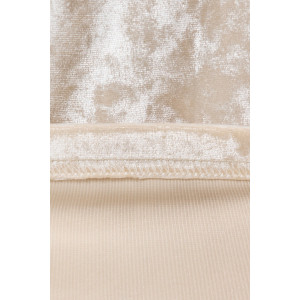 Туника женская "Мерцание-1" велюр стрейч (р-ры: 44-54) молочный