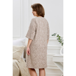 Халат женский "Махрома" махра (р-ры: 48-62) бежевый