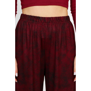 Брюки женские "Ная" бамбук (р-ры: 44-58) бордовый Брюки женские "Ная" бамбук (р-ры: 44-58) бордовый