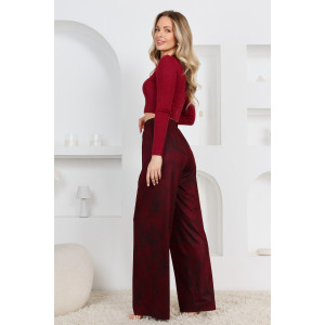 Брюки женские "Ная" бамбук (р-ры: 44-58) бордовый Брюки женские "Ная" бамбук (р-ры: 44-58) бордовый