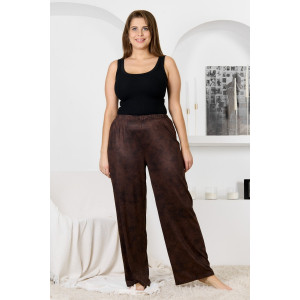 Брюки женские "Ная" бамбук (р-ры: 44-58) коричневый