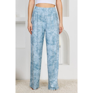 Брюки женские "Ная" бамбук (р-ры: 44-58) голубой