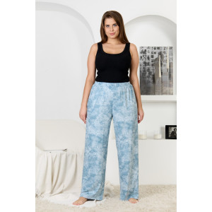 Брюки женские "Ная" бамбук (р-ры: 44-58) голубой