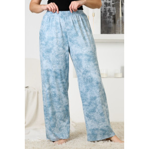 Брюки женские "Ная" бамбук (р-ры: 44-58) голубой