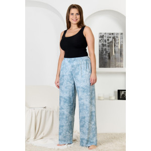 Брюки женские "Ная" бамбук (р-ры: 44-58) голубой