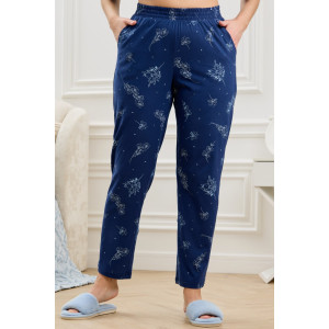 Брюки женские "Флоранс" кулирка (р-ры: 48-58) синий