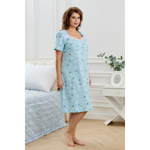 Сорочка женская "Мадера-1" кулирка (р-ры: 50-64) ромашка