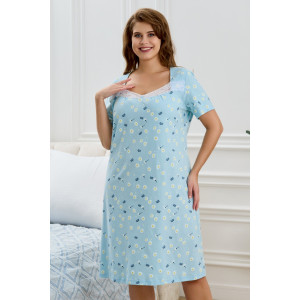 Сорочка женская "Мадера-1" кулирка (р-ры: 50-64) ромашка