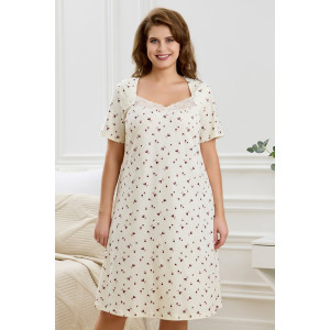 Сорочка женская "Мадера-1" кулирка (р-ры: 50-64) молочный