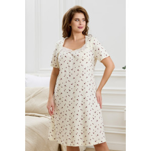 Сорочка женская "Мадера-1" кулирка (р-ры: 50-64) молочный