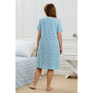 Сорочка женская "Мадера-1" кулирка (р-ры: 50-64) голубой